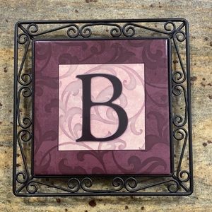 💜Initial B Trivet💜